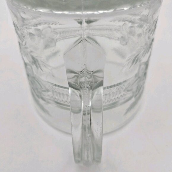 EAPG INDIANA GLASS No 162 Bouquet Narcissus Spray Winner Sugar 4 3/8" Antique - Picture 10 of 11